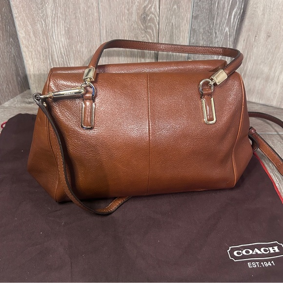 Coach Tan Leather Satchel - Picture 5 of 14